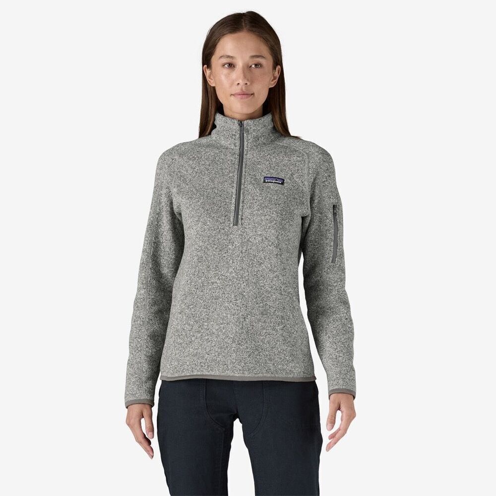 Patagonia Women's Birch White Better Sweater® 1/4-Zip Fleece Medium